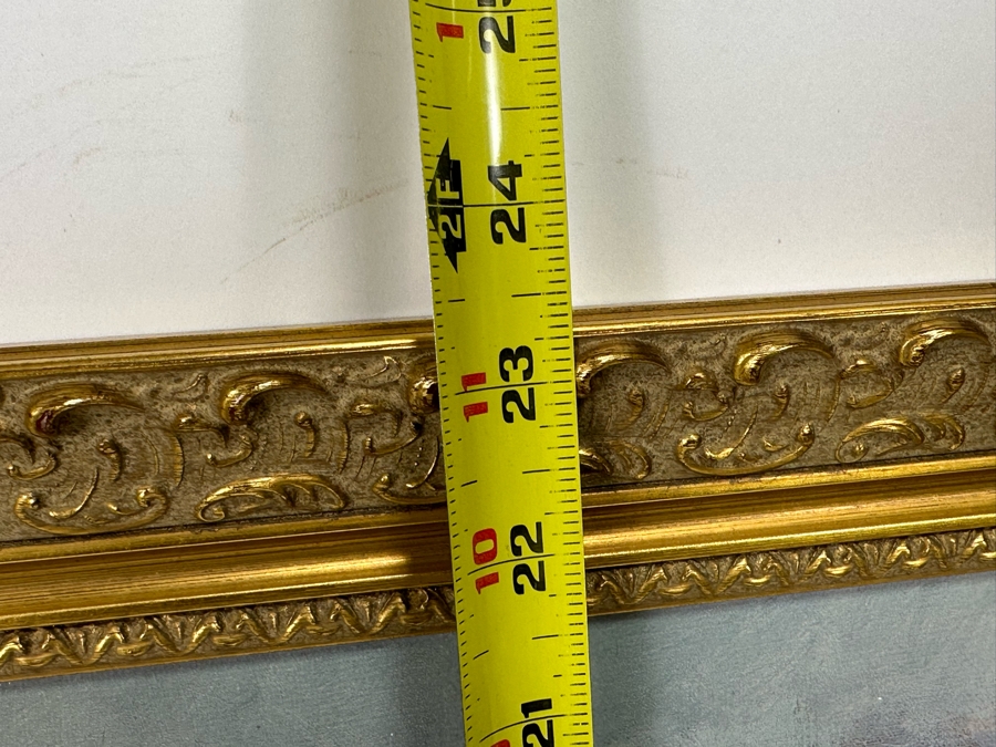 Tom Browning Hand Signed Limited Edition Christmas Santa Claus Canvas Print Titled 'Santa's Favorite Team' Numbered 208 Of 750 26 X 20 Framed 30 X 23.5 [Photo 14]