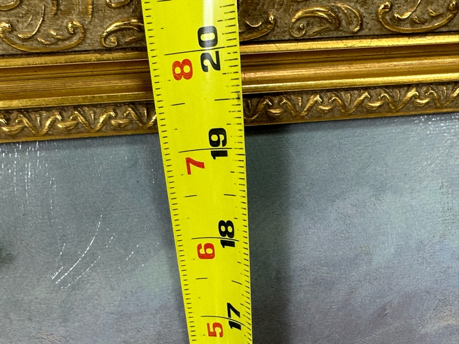 Tom Browning Hand Signed Limited Edition Christmas Santa Claus Canvas Print Titled 'Santa's Favorite Team' Numbered 208 Of 750 26 X 20 Framed 30 X 23.5 [Photo 12]