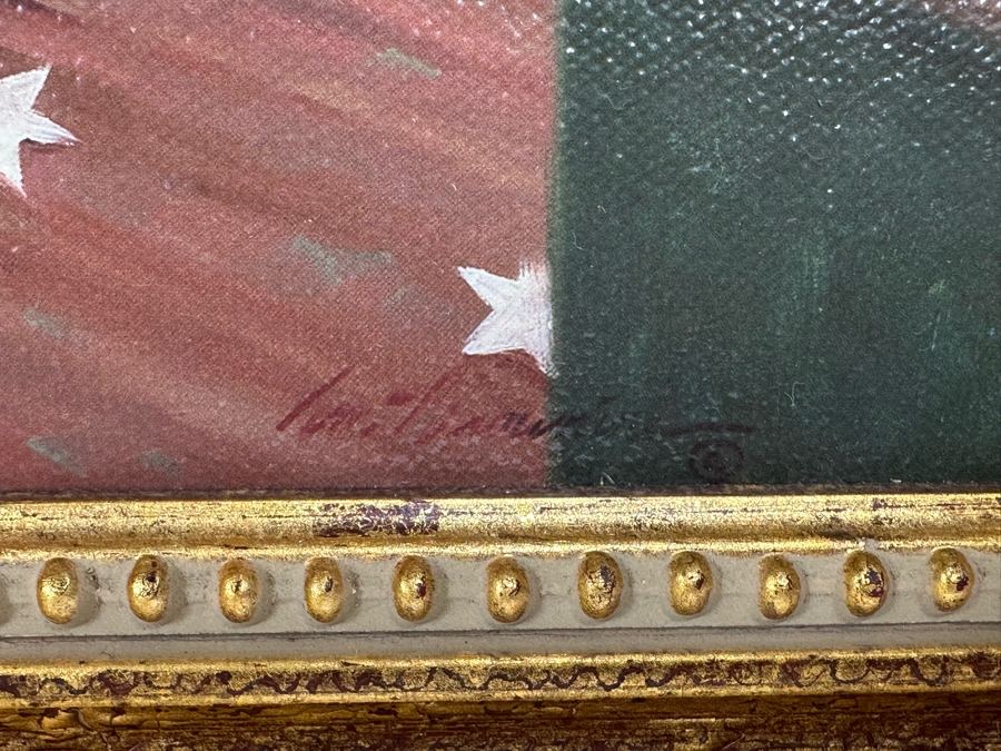 Tom Browning Christmas Santa Claus Canvas Print Titled 'A Gift To A Nation' 12 X 12 Framed 16 X 16 [Photo 8]