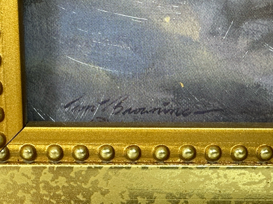 Tom Browning Christmas Santa Claus Canvas Print 14 X 11 Framed 17 X 14 [Photo 7]