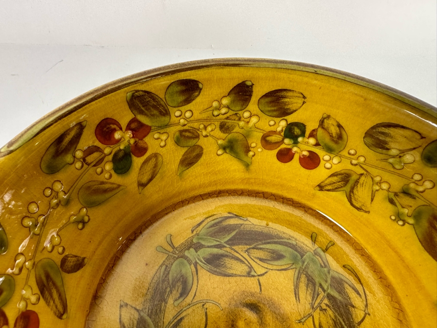 French Hand Painted Two Handled Dish By Jacques 10W X 8D X 3H [Photo 4]