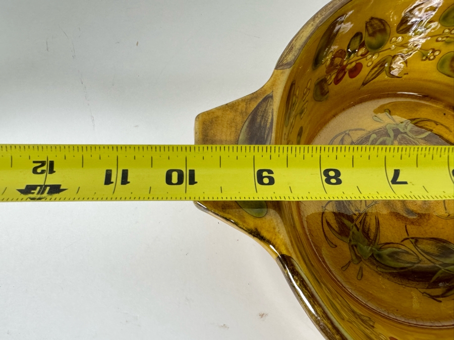 French Hand Painted Two Handled Dish By Jacques 10W X 8D X 3H [Photo 9]