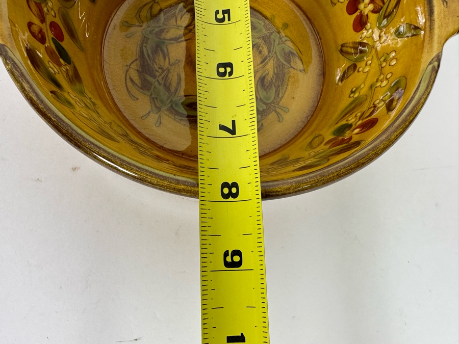 French Hand Painted Two Handled Dish By Jacques 10W X 8D X 3H [Photo 10]