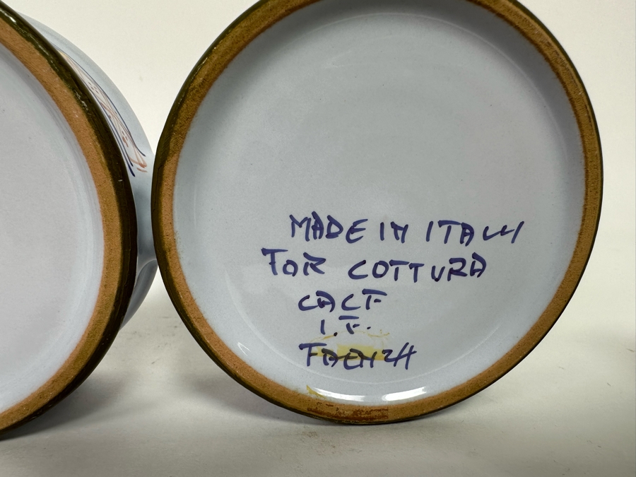 Italian Salt & Pepper Shakers With Carrier For Cottura 7W X 4D X 5H [Photo 7]