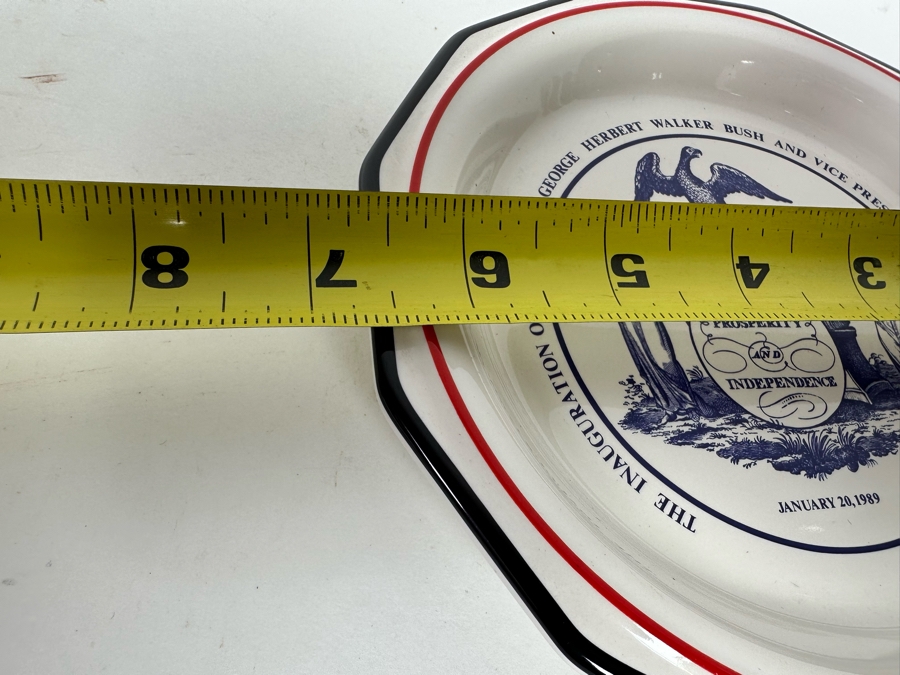 President George Herbert Walker Bush Presidential Inauguration Plate Jan 20, 1989 Pfaltzgraff 7W [Photo 8]