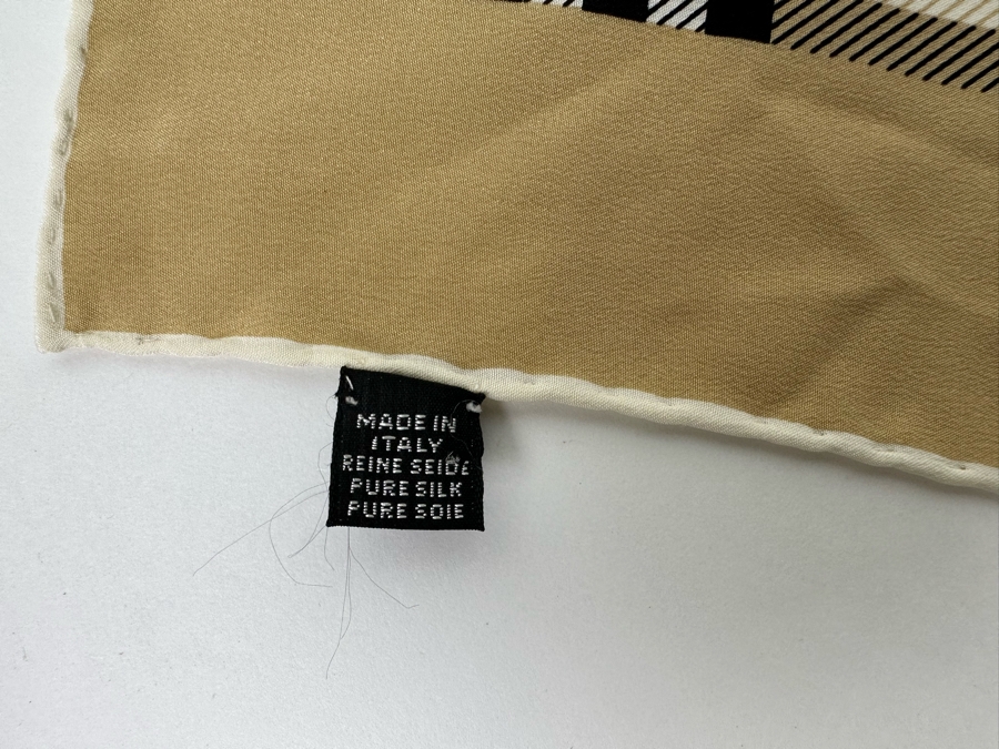 Vintage Burberry Silk Scarf Burberry’s Of London 28 X 28 [Photo 4]