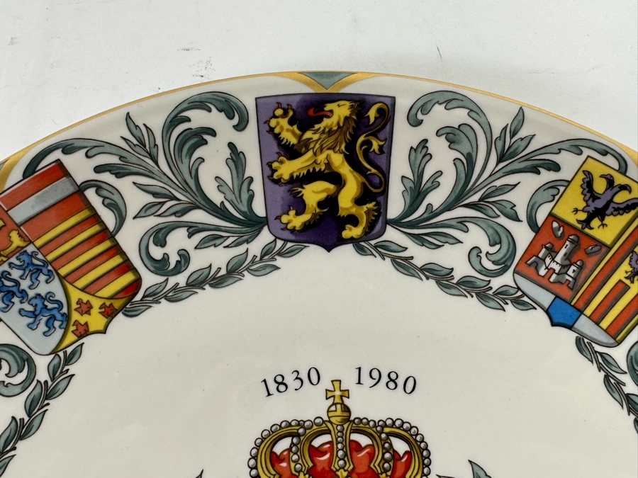 Villeroy & Boch Limited Edition Plate Eendracht Maakt Macht 1830-1980 10.25R [Photo 4]