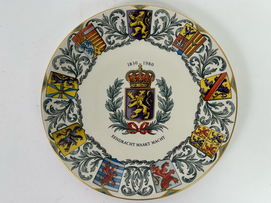 Villeroy & Boch Limited Edition Plate Eendracht Maakt Macht 1830-1980 10.25R [Photo 2]