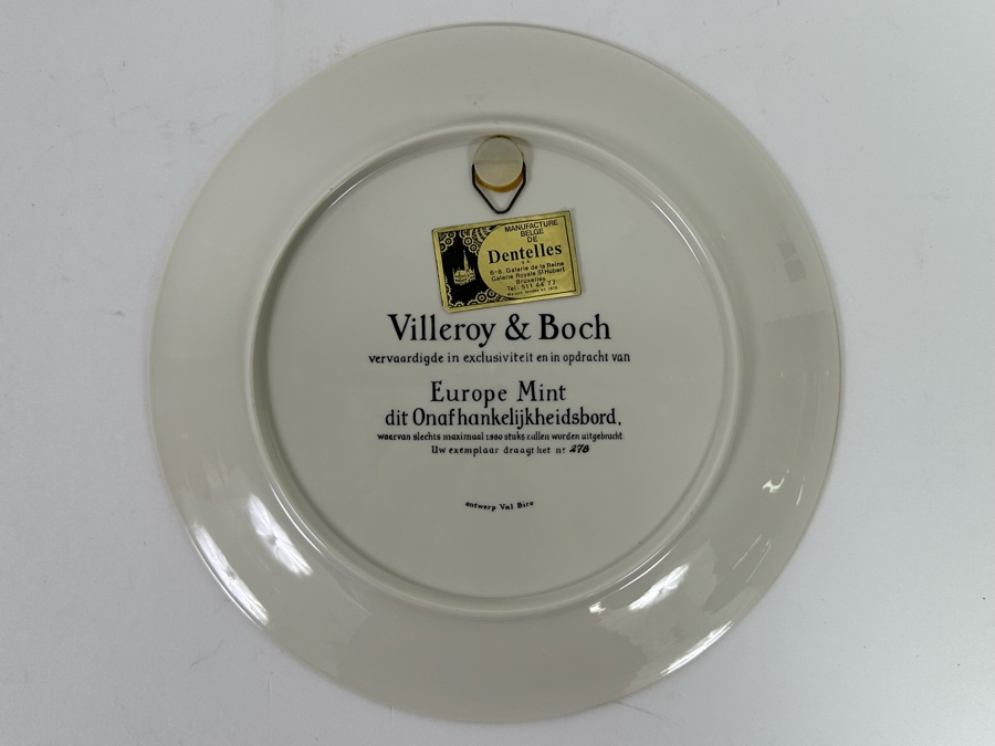 Villeroy & Boch Limited Edition Plate Eendracht Maakt Macht 1830-1980 10.25R [Photo 5]