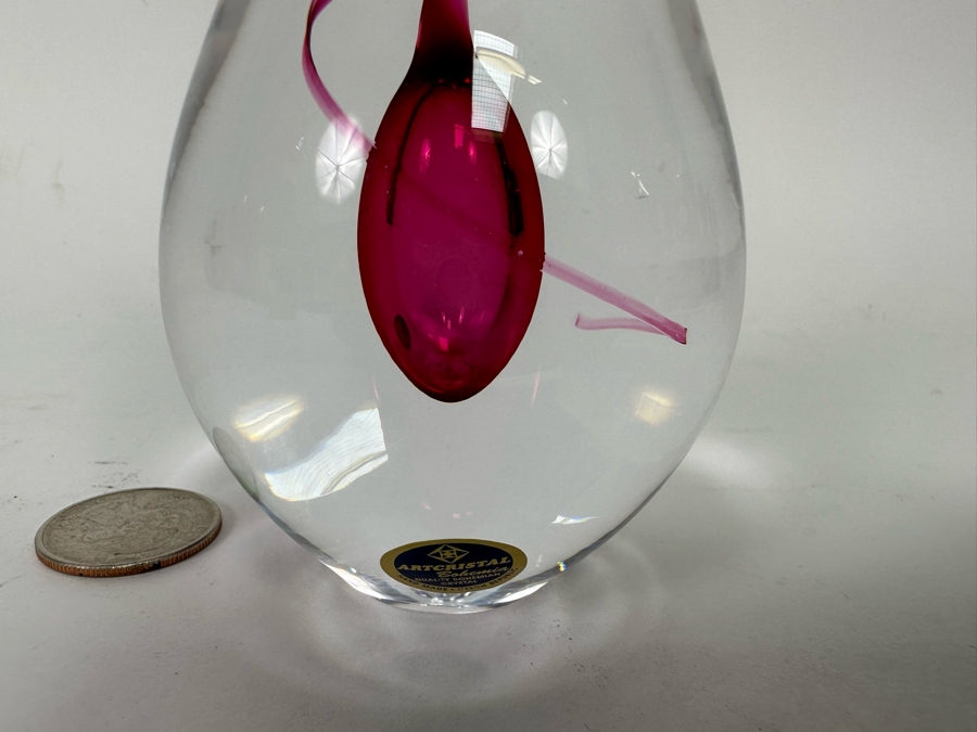Artcristal Bohemia Crystal Sculpture Handmade In Czech Republic 6H [Photo 5]