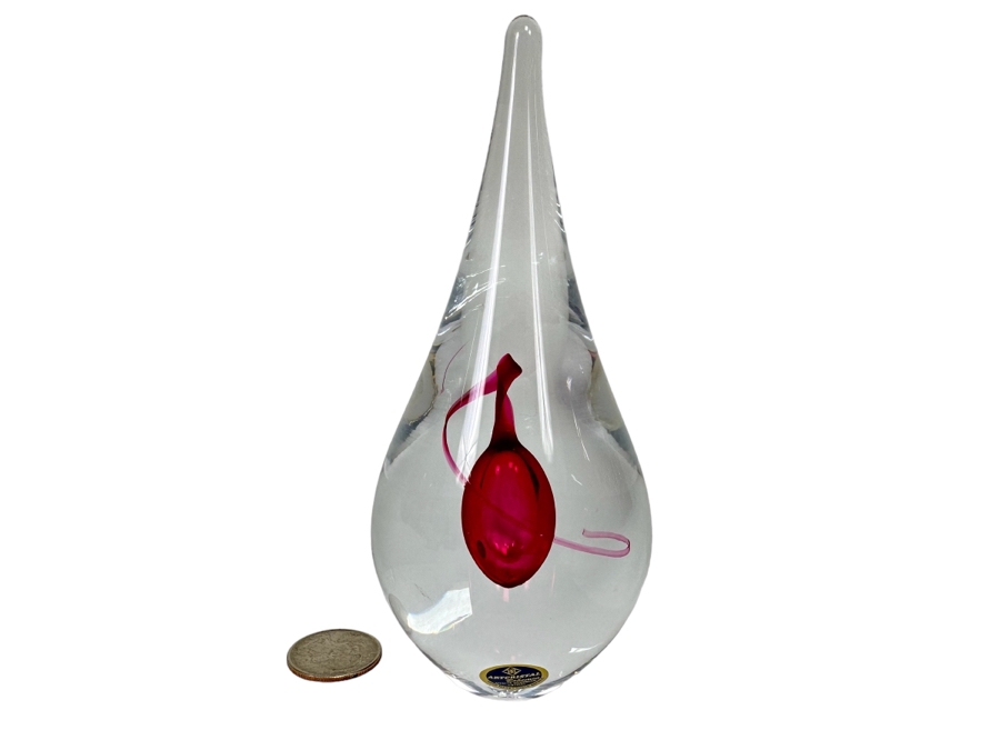 Artcristal Bohemia Crystal Sculpture Handmade In Czech Republic 6H [Photo 1]