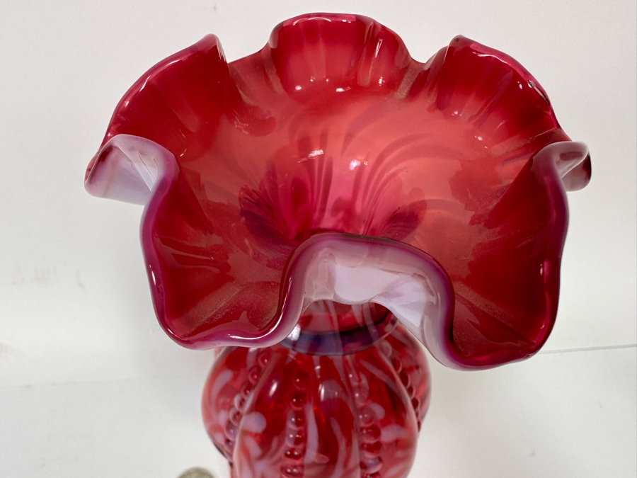 Signed W. C. Fenton Glass Vase [Photo 5]
