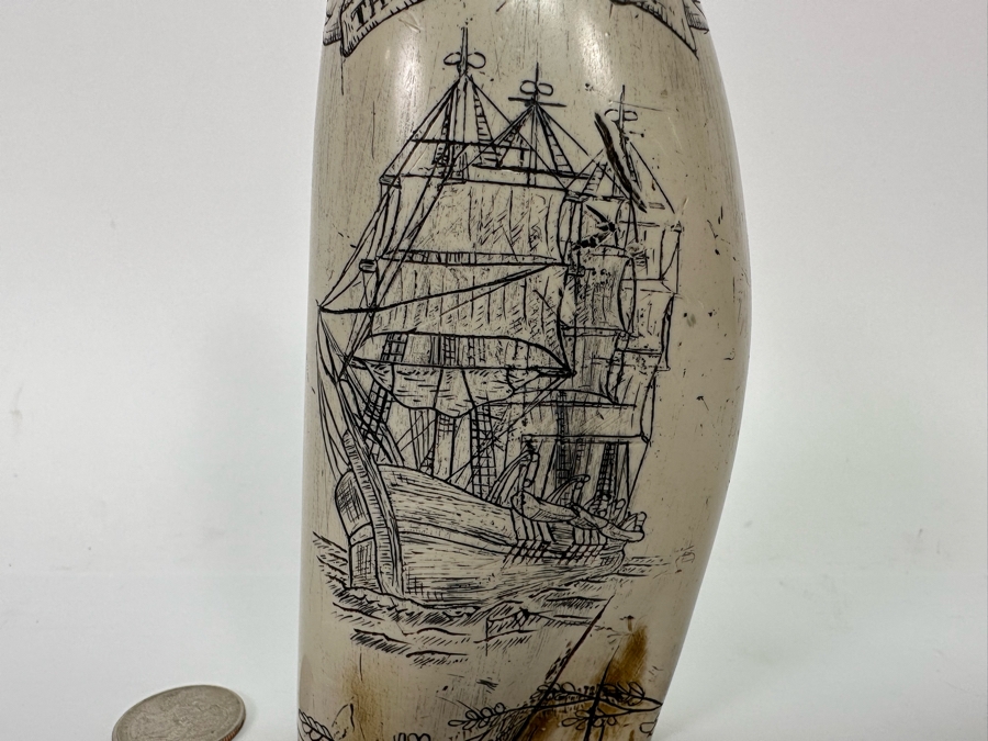 Faux Decorative Scrimshaw 6.5H [Photo 4]