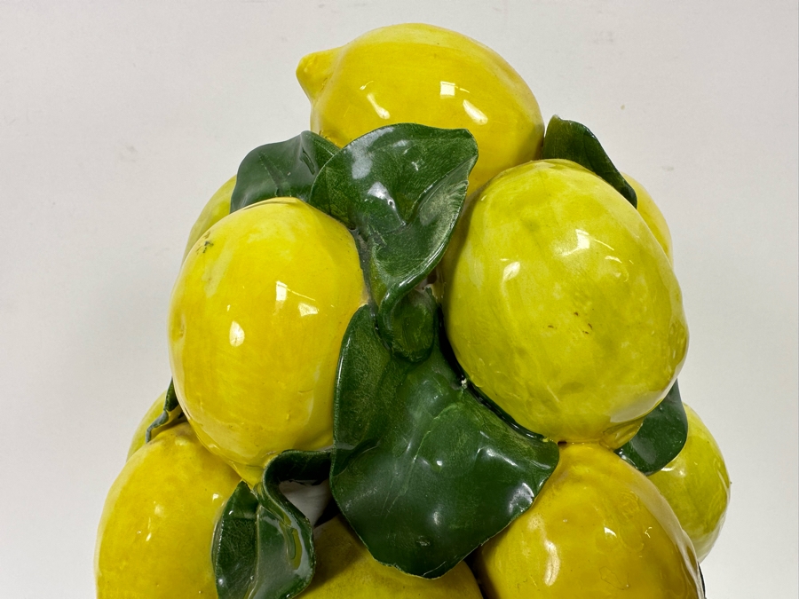 Intrada Italy Centerpiece Ceramic Lemon Topiary Sculpture 11W X 17.5H [Photo 9]