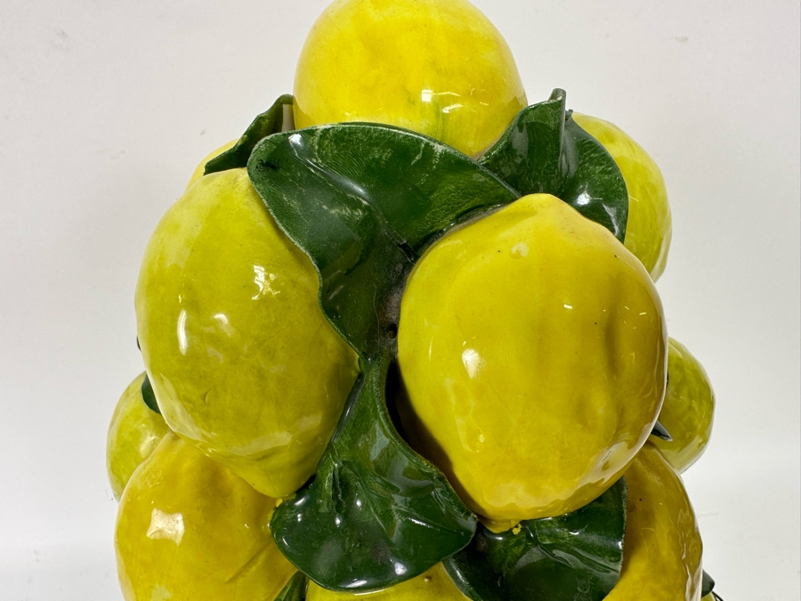 Intrada Italy Centerpiece Ceramic Lemon Topiary Sculpture 11W X 17.5H [Photo 7]