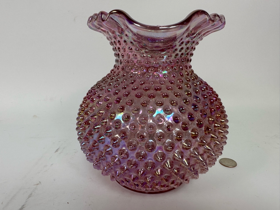 Vintage Fenton Glass Hobnail Pitcher 7.5H [Photo 5]