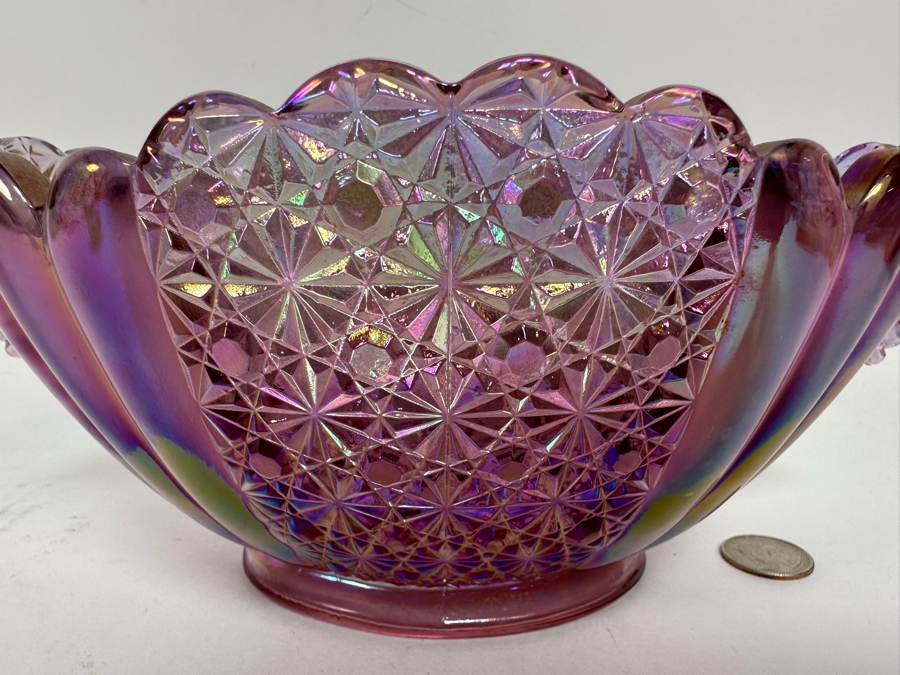 Vintage Fenton Glass Bowl 11W X 7D X 4.5H [Photo 5]