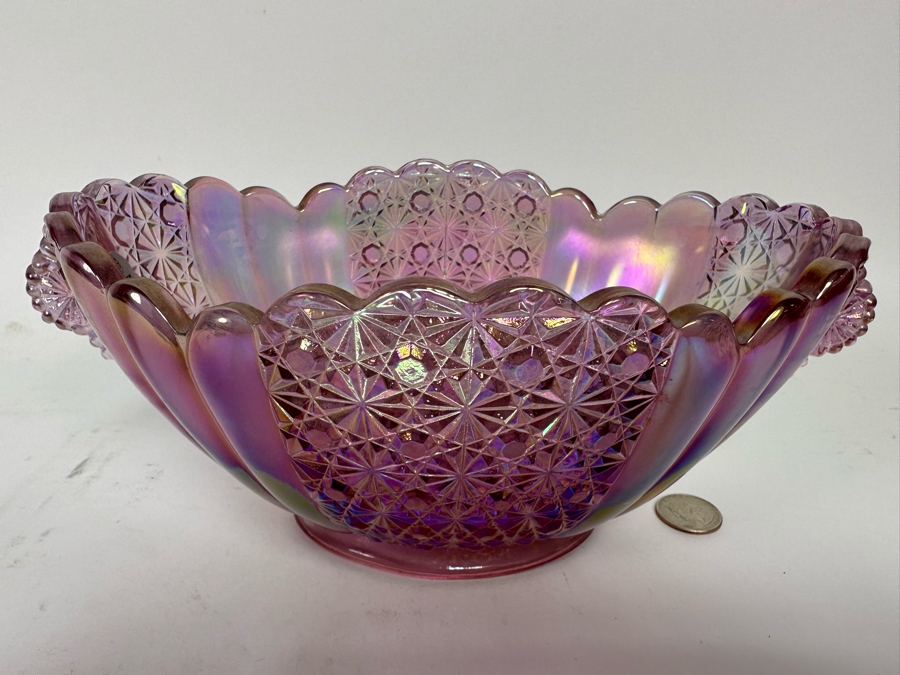 Vintage Fenton Glass Bowl 11W X 7D X 4.5H [Photo 4]