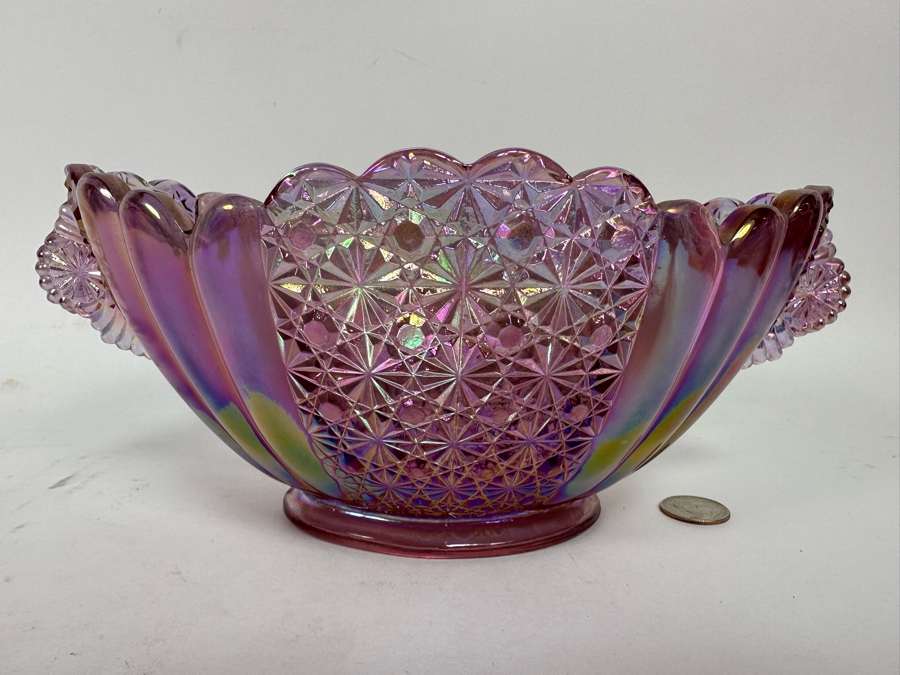 Vintage Fenton Glass Bowl 11W X 7D X 4.5H [Photo 2]
