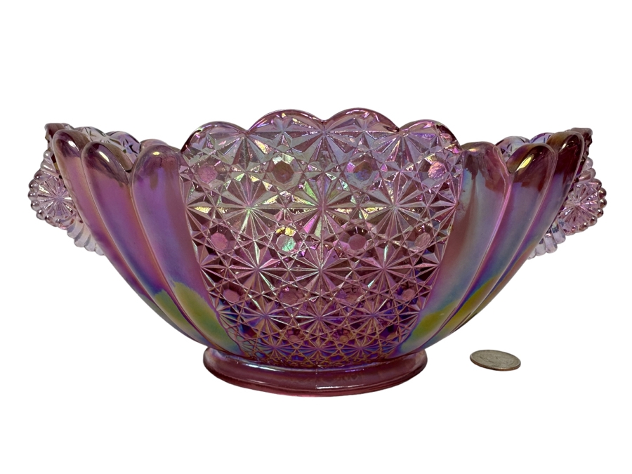 Vintage Fenton Glass Bowl 11W X 7D X 4.5H