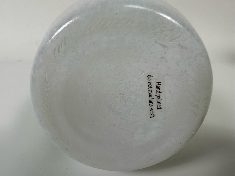 Kosta Boda Hand Painted Glass Vase, Signed 10H [Photo 6]