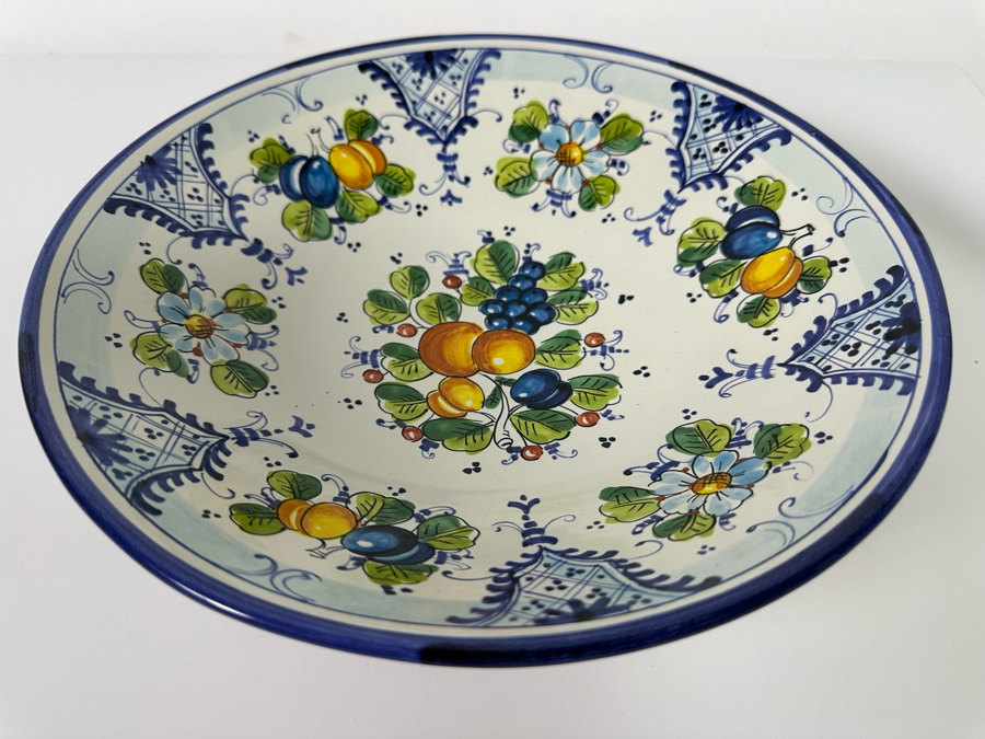 Hand Painted Studio Chironi Tuscan Ceramic Italian Bowl 11W X 2.5H [Photo 6]