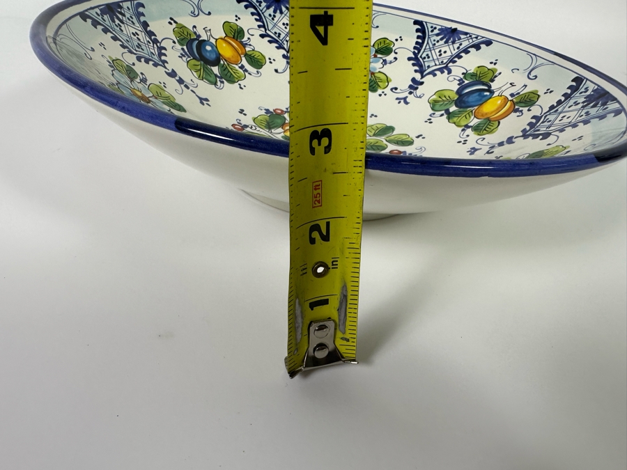 Hand Painted Studio Chironi Tuscan Ceramic Italian Bowl 11W X 2.5H [Photo 10]