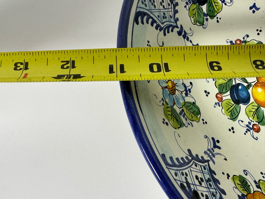 Hand Painted Studio Chironi Tuscan Ceramic Italian Bowl 11W X 2.5H [Photo 8]