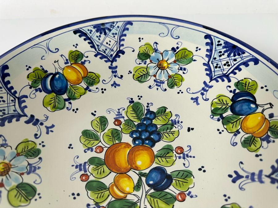 Hand Painted Studio Chironi Tuscan Ceramic Italian Bowl 11W X 2.5H [Photo 5]