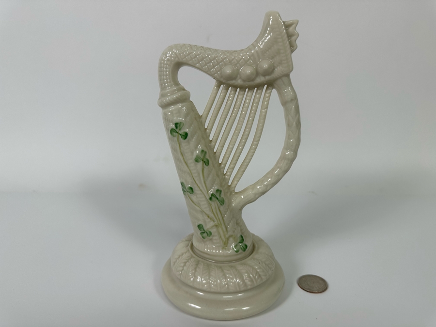 Beleek Irish Harp Figurine 4.5W X 8H [Photo 6]