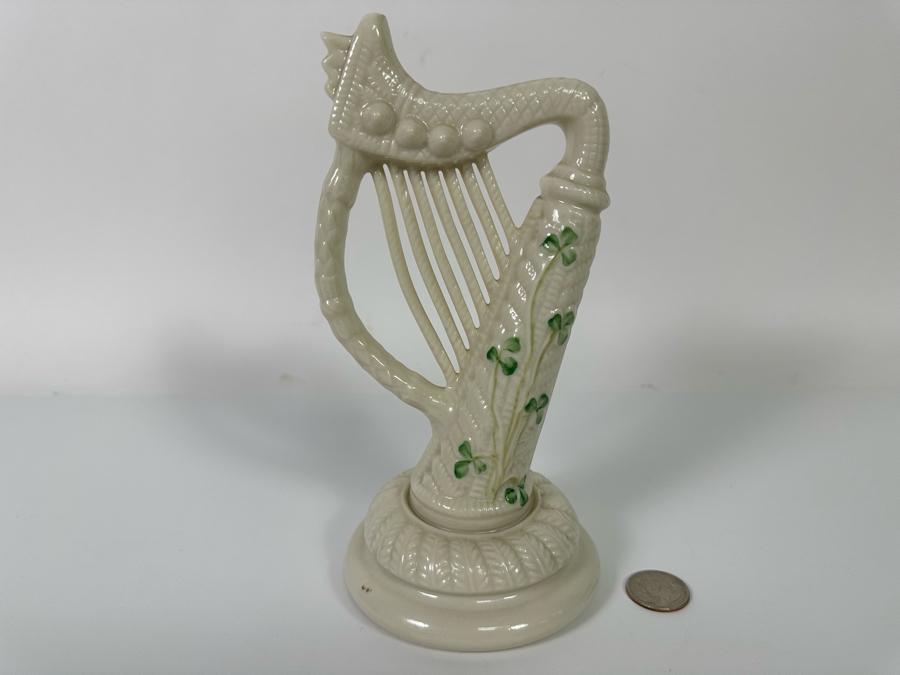 Beleek Irish Harp Figurine 4.5W X 8H [Photo 3]