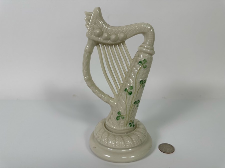 Beleek Irish Harp Figurine 4.5W X 8H [Photo 2]