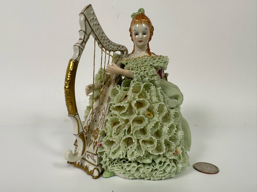 MZ Irish Dresden 'Sinead' Emerald Collection Figurine 6W X 6.5H [Photo 3]
