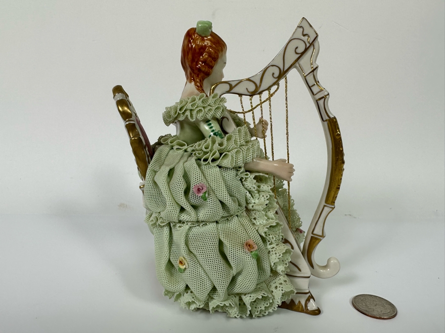 MZ Irish Dresden 'Sinead' Emerald Collection Figurine 6W X 6.5H [Photo 6]