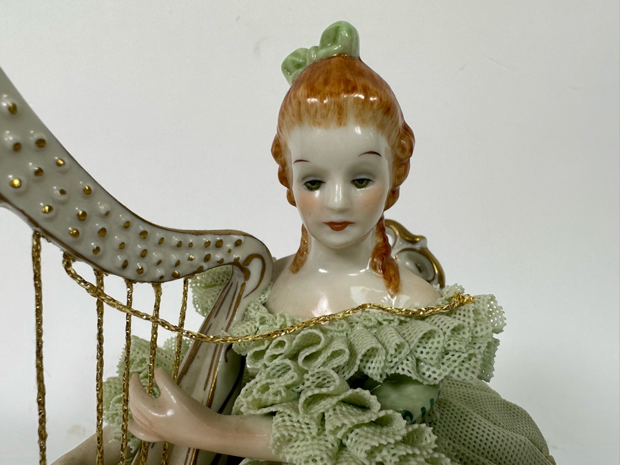 MZ Irish Dresden 'Sinead' Emerald Collection Figurine 6W X 6.5H [Photo 4]