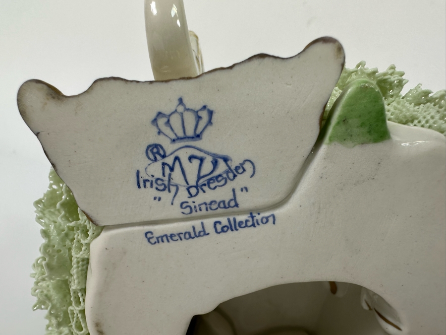MZ Irish Dresden 'Sinead' Emerald Collection Figurine 6W X 6.5H [Photo 9]