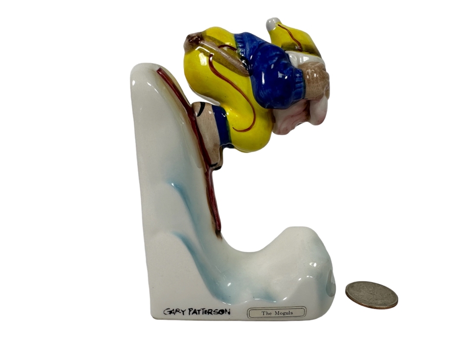 Vintage 1978 Dave Grossman Designs, Inc Through Factory Skier Figurine Gary Patterson 'The Moguls' 3.5W X 5H [Photo 1]
