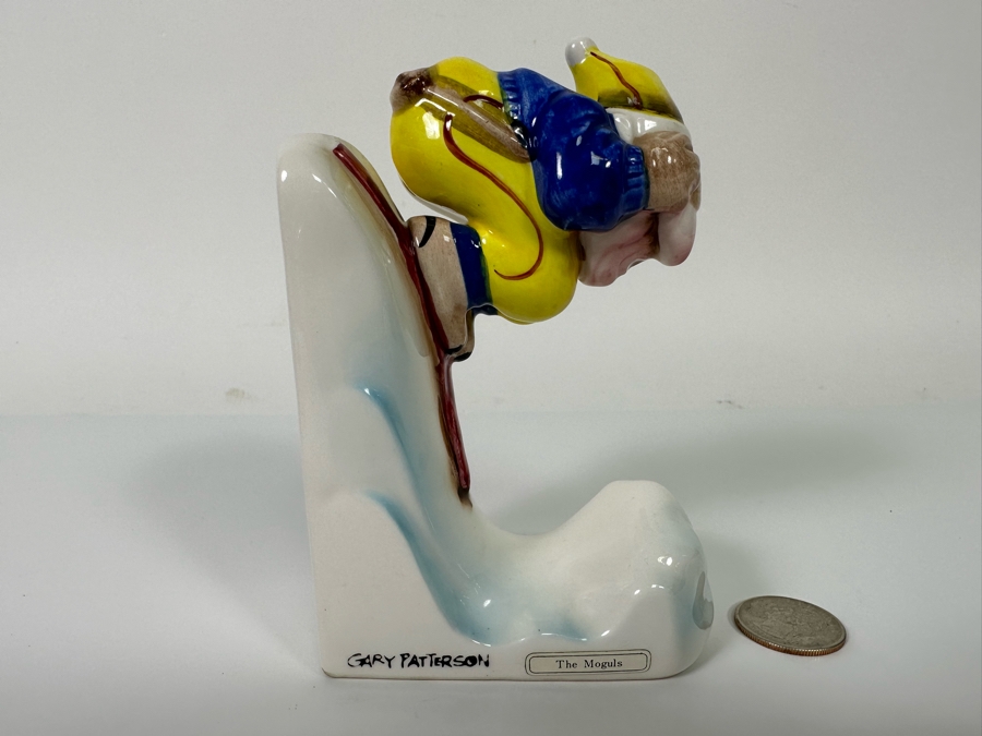 Vintage 1978 Dave Grossman Designs, Inc Through Factory Skier Figurine Gary Patterson 'The Moguls' 3.5W X 5H [Photo 2]