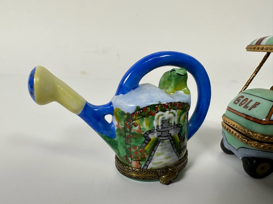 Limoges Hand Painted Porcelain Boxes, Set Of 3, 2 Limited Edition Boxes [Photo 6]