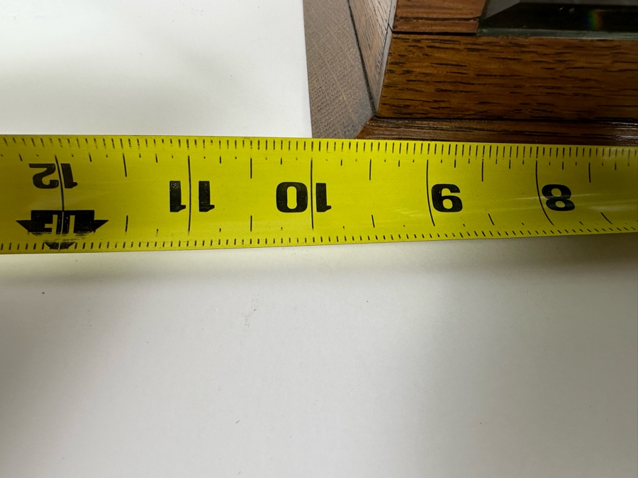 Antique Oak Locking Letters Mailbox Box With Beveled Glass Window (No Skeleton Key) 10W X 6D X 5.75H [Photo 12]