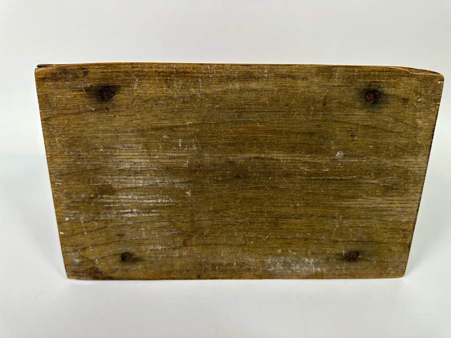 Antique Oak Locking Letters Mailbox Box With Beveled Glass Window (No Skeleton Key) 10W X 6D X 5.75H [Photo 11]