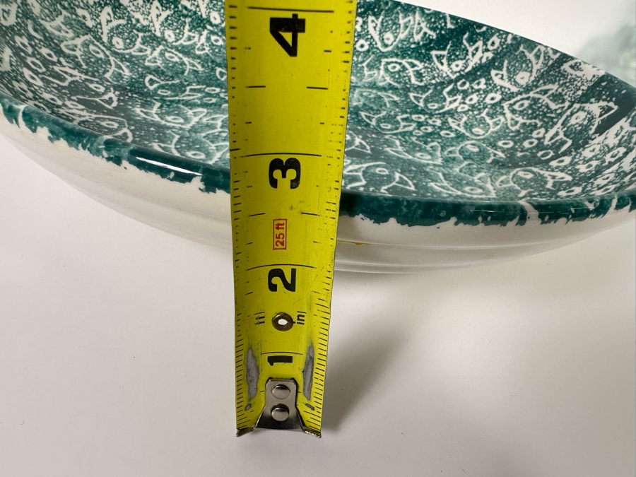 Hand Decorated Batik Italian Fish Pasta Bowl 13R X 2.75H [Photo 10]