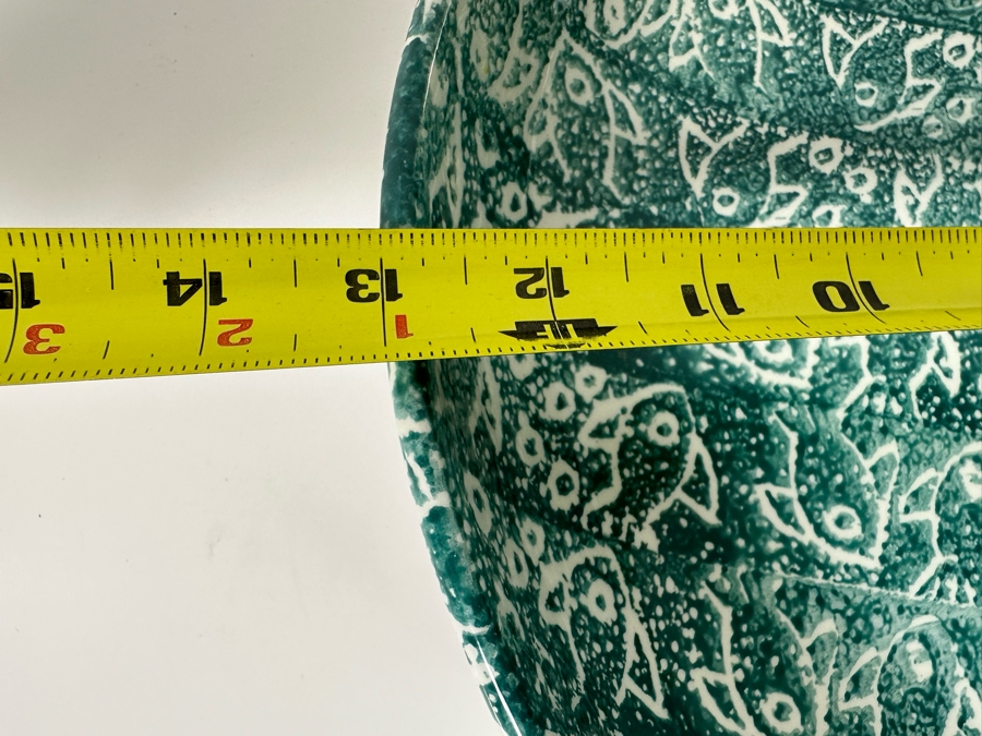 Hand Decorated Batik Italian Fish Pasta Bowl 13R X 2.75H [Photo 9]
