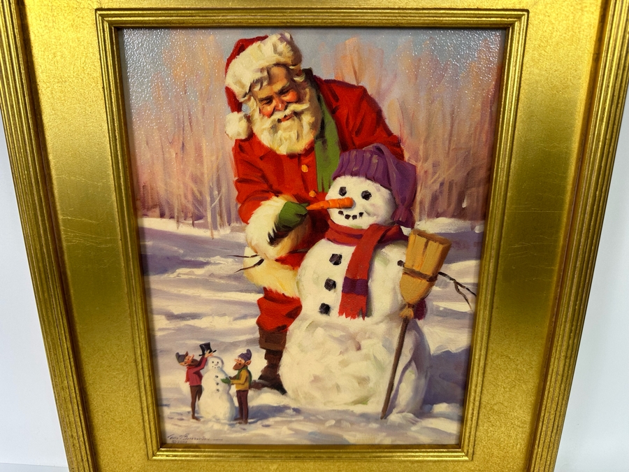 Tom Browning Christmas Santa Claus Canvas Print 11 X 14 Framed 17 X 20 [Photo 3]