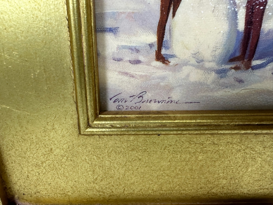 Tom Browning Christmas Santa Claus Canvas Print 11 X 14 Framed 17 X 20 [Photo 7]