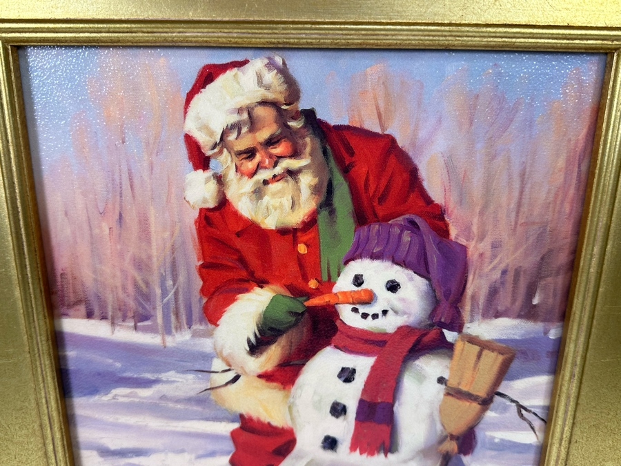 Tom Browning Christmas Santa Claus Canvas Print 11 X 14 Framed 17 X 20 [Photo 4]