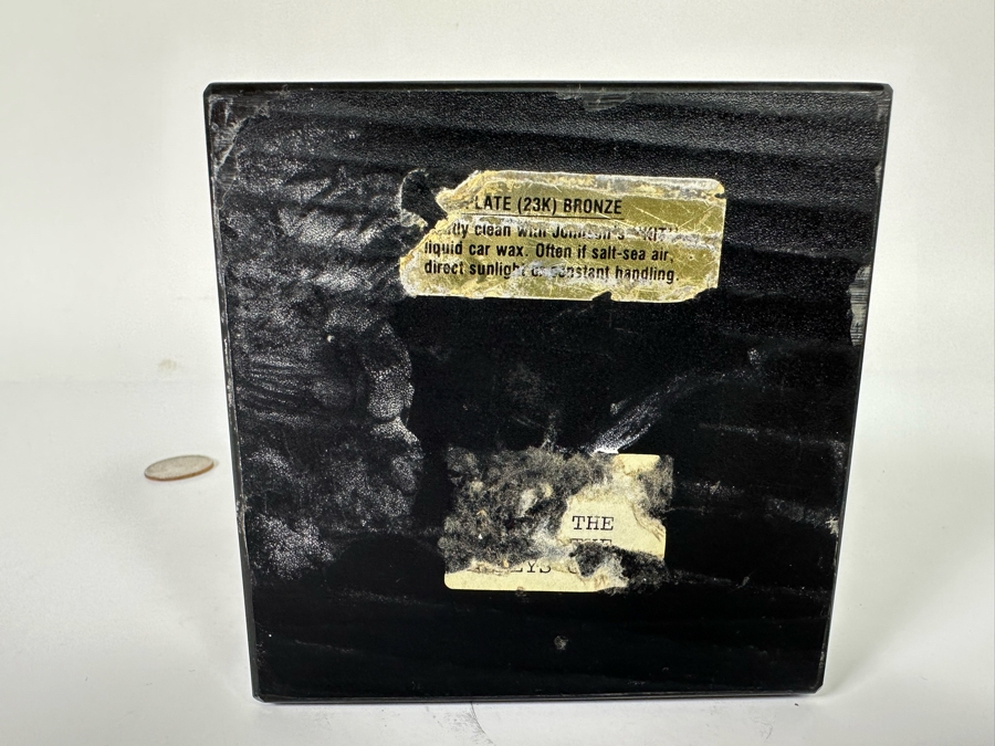 Paul Braslow Limited Edition 23K Gold Plate Bronze Bust Sculpture By Braslou Numbered 57 Of 100 1987 4W X 4D X 9H [Photo 11]