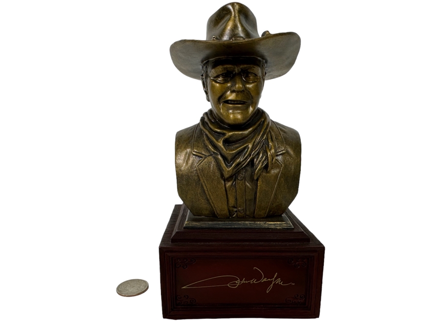 John Wayne: The American Hero Cold-Cast Bronze Bookend Limited Edition ...