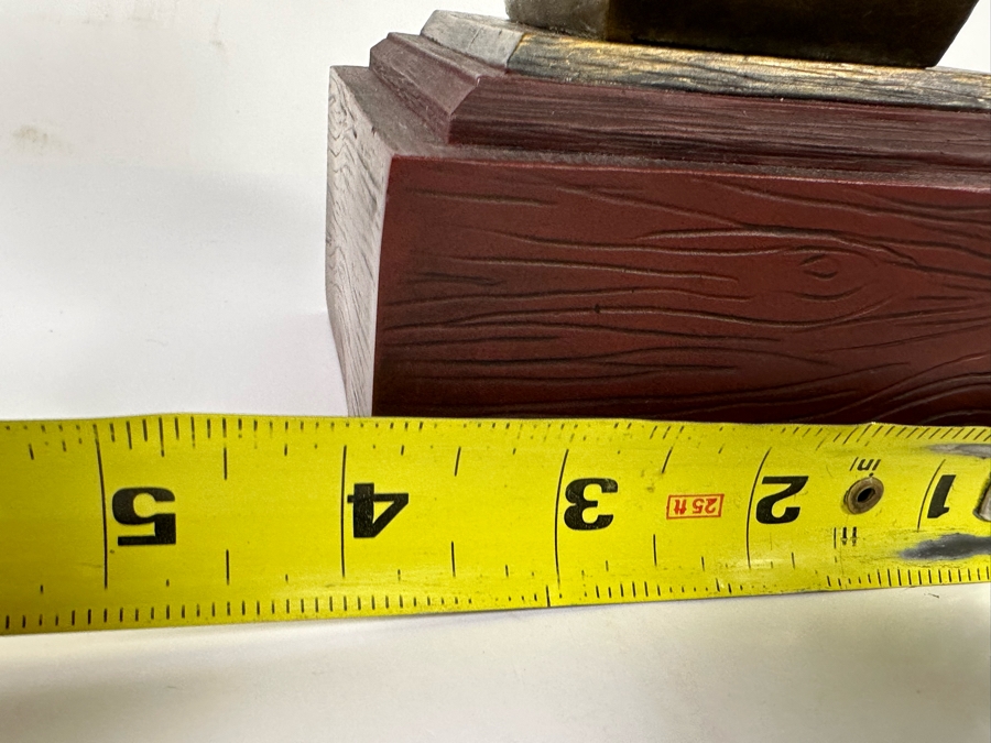 John Wayne: The American Hero Cold-Cast Bronze Bookend Limited Edition Spirit Of The West Sculpture From The Bradford Exchange 4W X 4D X 7.5H [Photo 11]