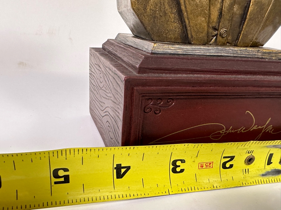 John Wayne: The American Hero Cold-Cast Bronze Bookend Limited Edition Spirit Of The West Sculpture From The Bradford Exchange 4W X 4D X 7.5H [Photo 10]